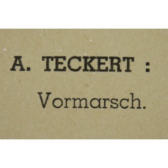 A. Teckert: Vormarsch- WW2 ristampa. Espenlaub militaria